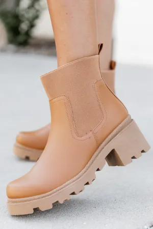 Ashley Camel Chunky Bootie