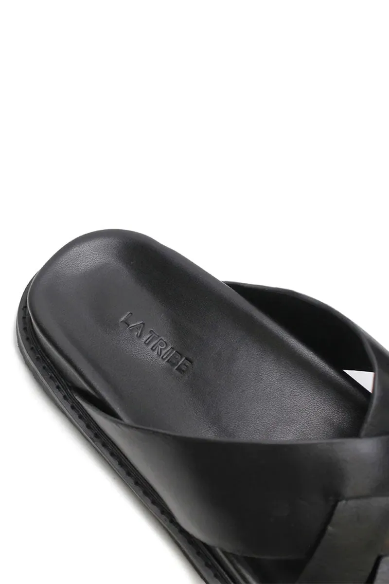 CROSS CUT SLIDE-BLACK