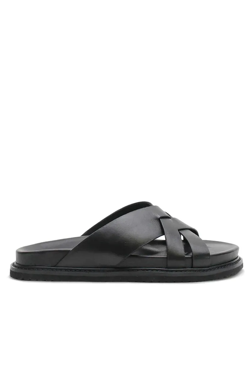 CROSS CUT SLIDE-BLACK