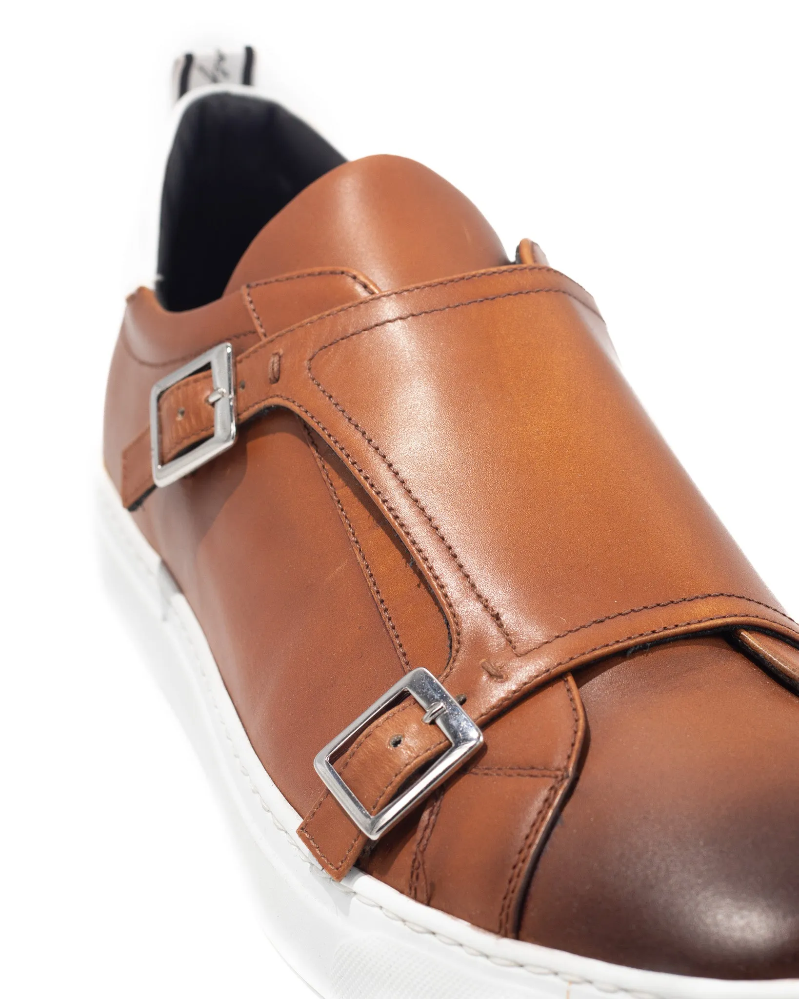 Double Monk Leather Sneaker