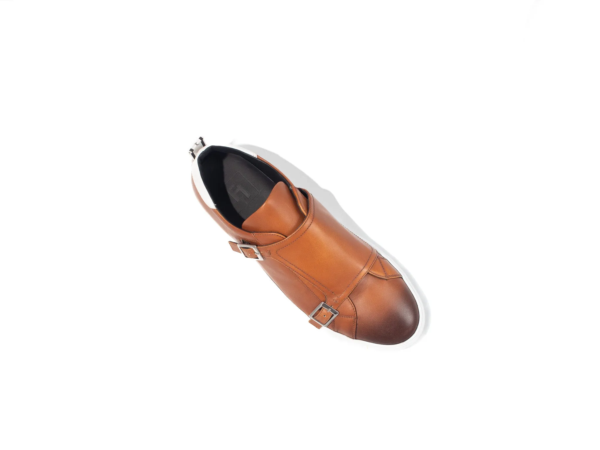 Double Monk Leather Sneaker