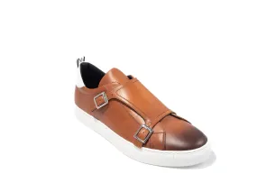 Double Monk Leather Sneaker