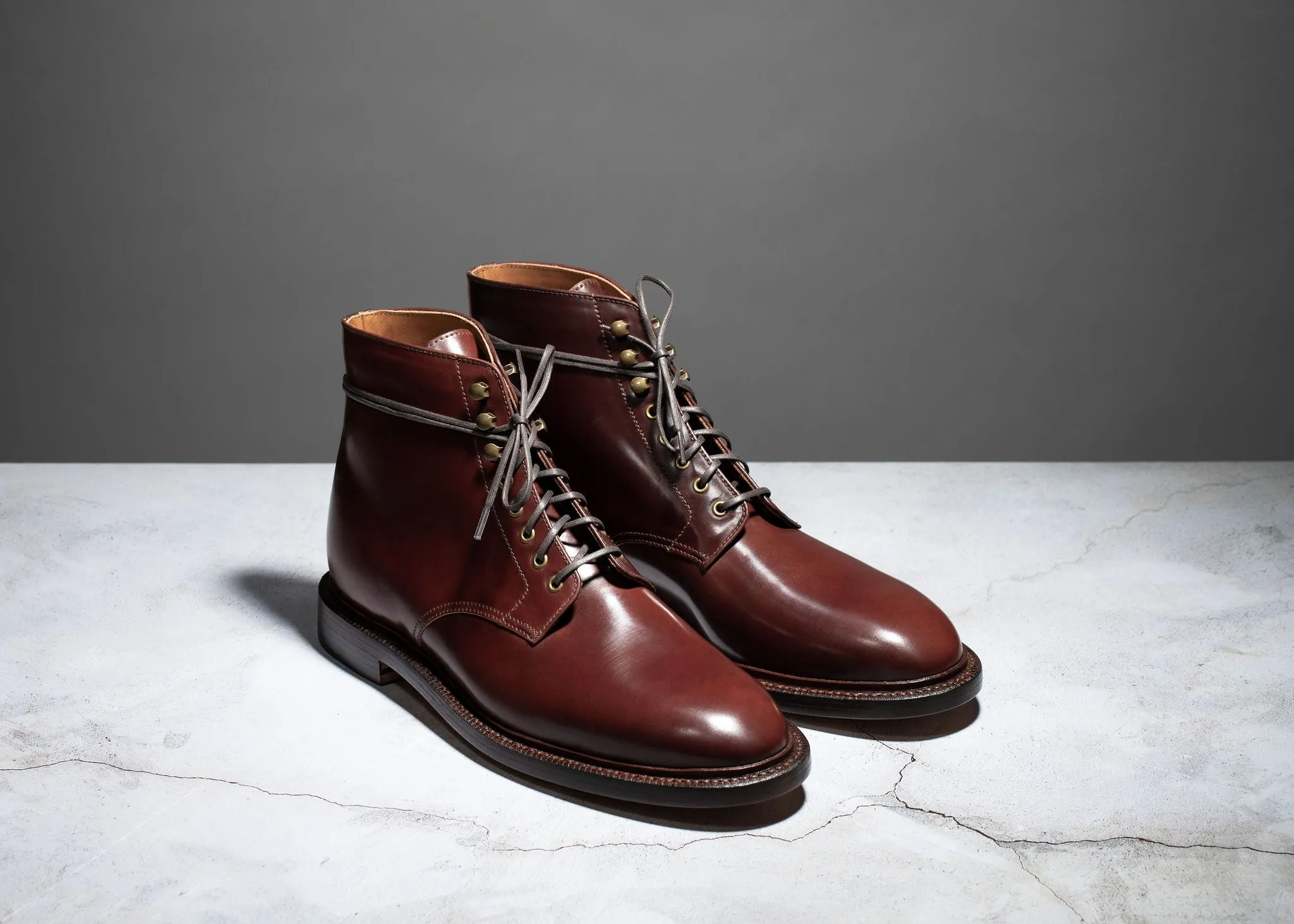 Edward Boot Garnet Shell Cordovan