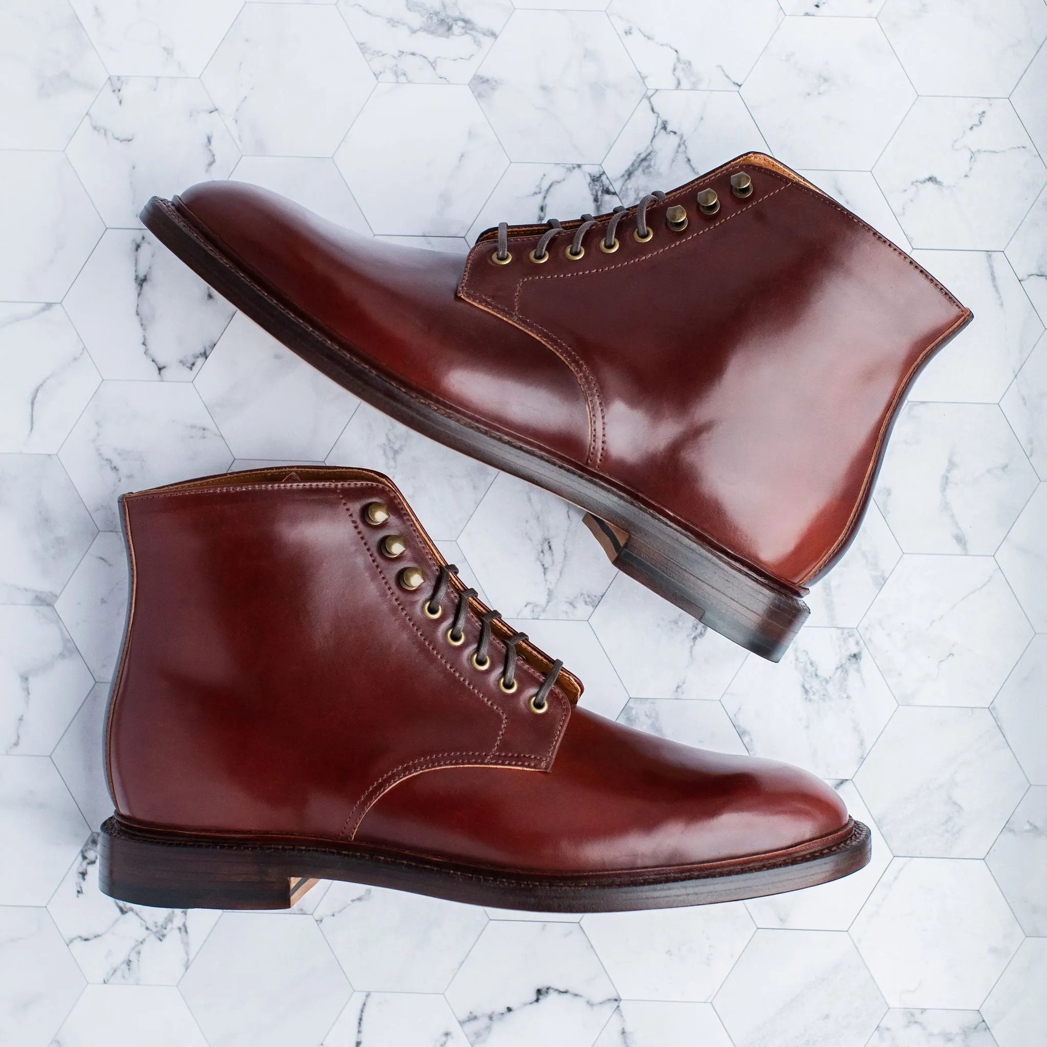 Edward Boot Garnet Shell Cordovan