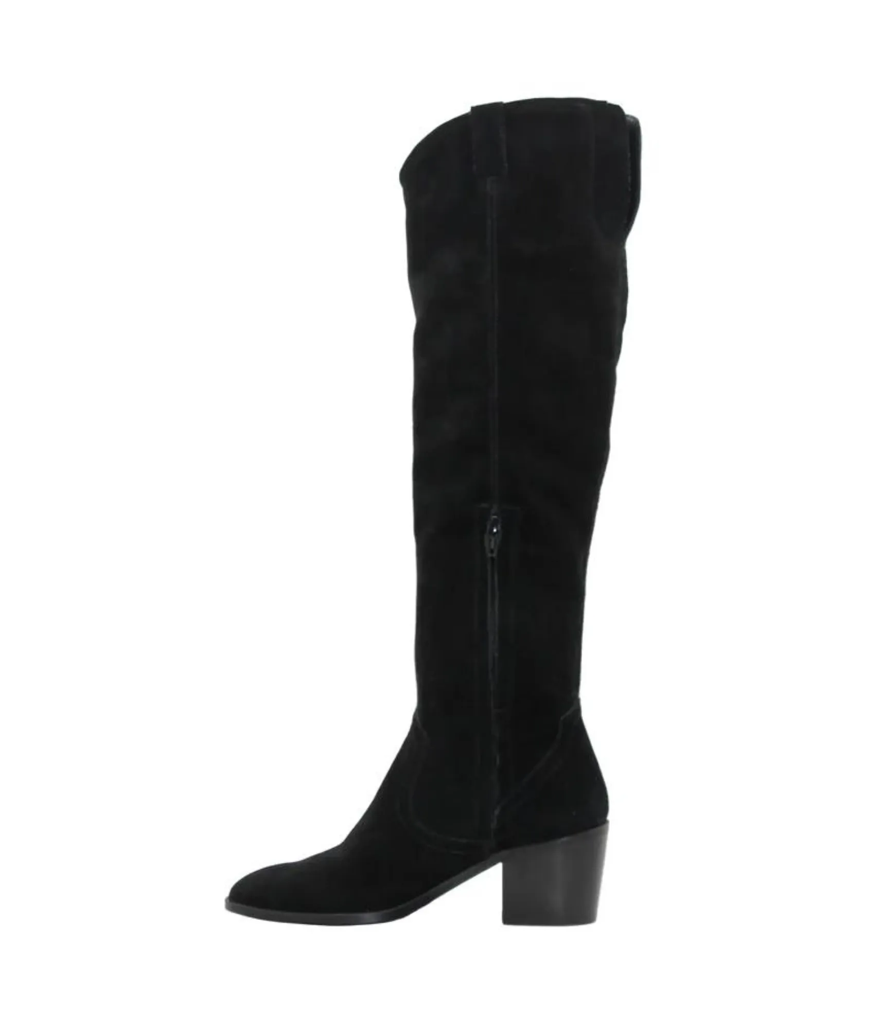 Izzy Suede Tall Boot in Black