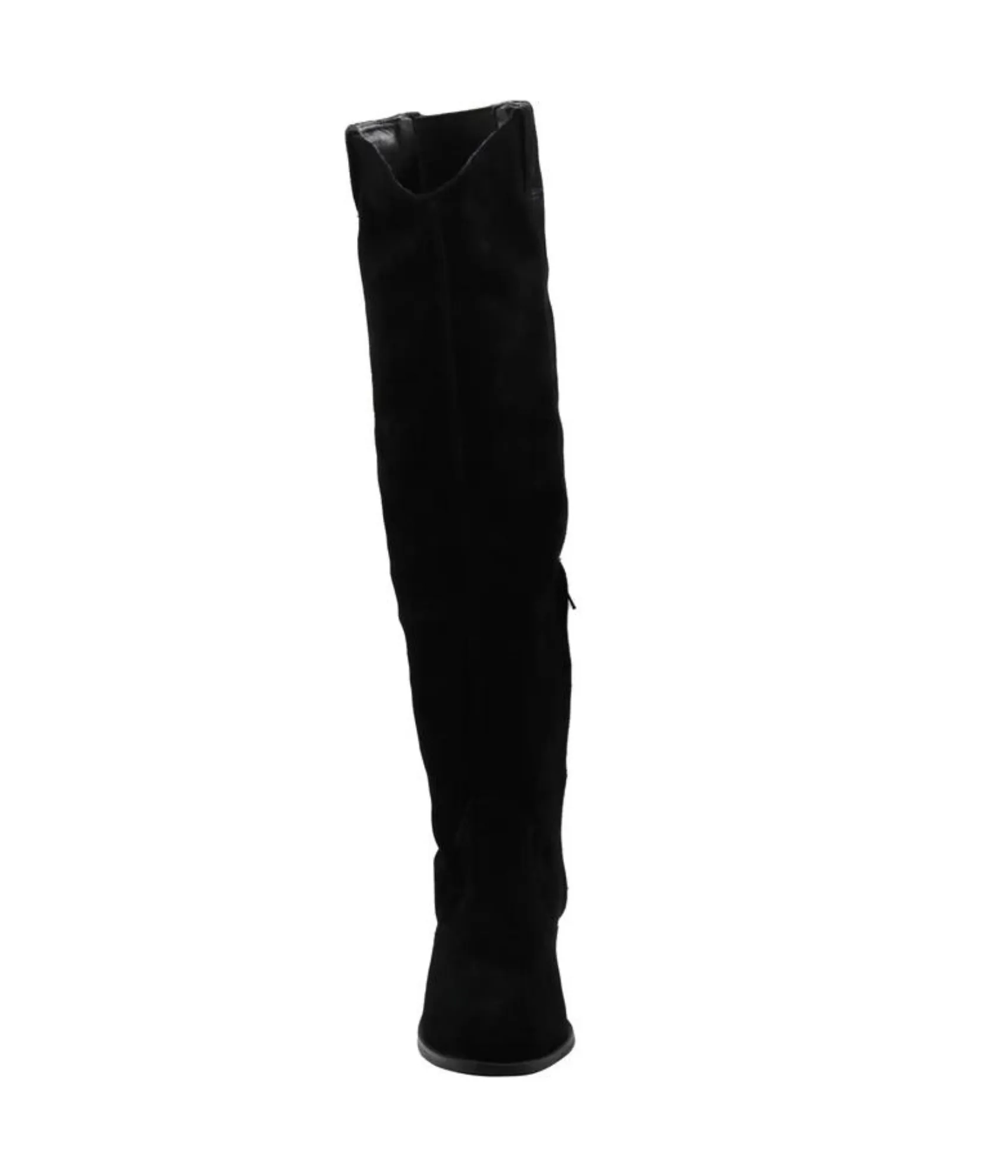 Izzy Suede Tall Boot in Black