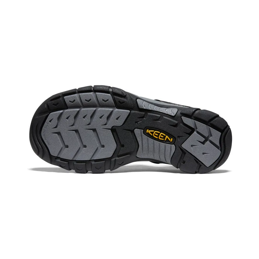 Keen Men's Newport Leather 1022247 BLACK STEEL GREY