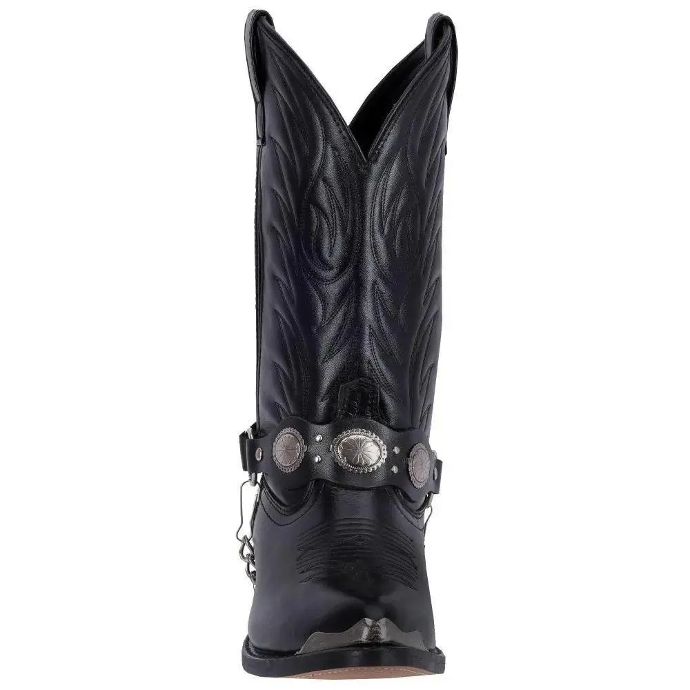 Laredo Men's Black Tallahassee Narrow Snip Toe Leather Boot 6770