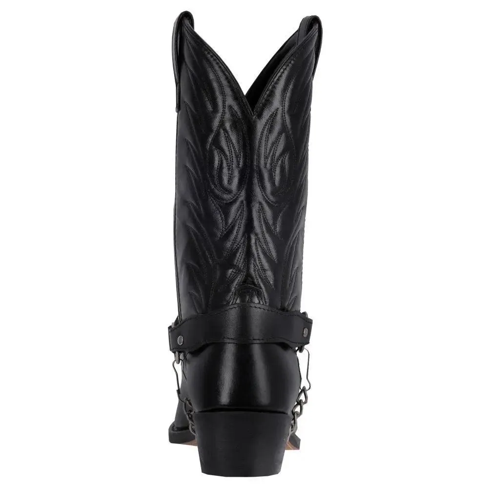 Laredo Men's Black Tallahassee Narrow Snip Toe Leather Boot 6770