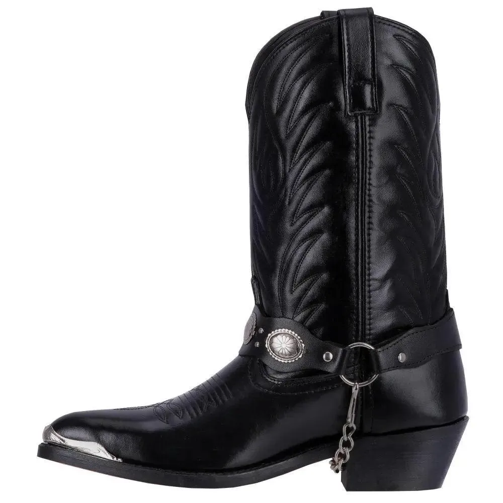 Laredo Men's Black Tallahassee Narrow Snip Toe Leather Boot 6770