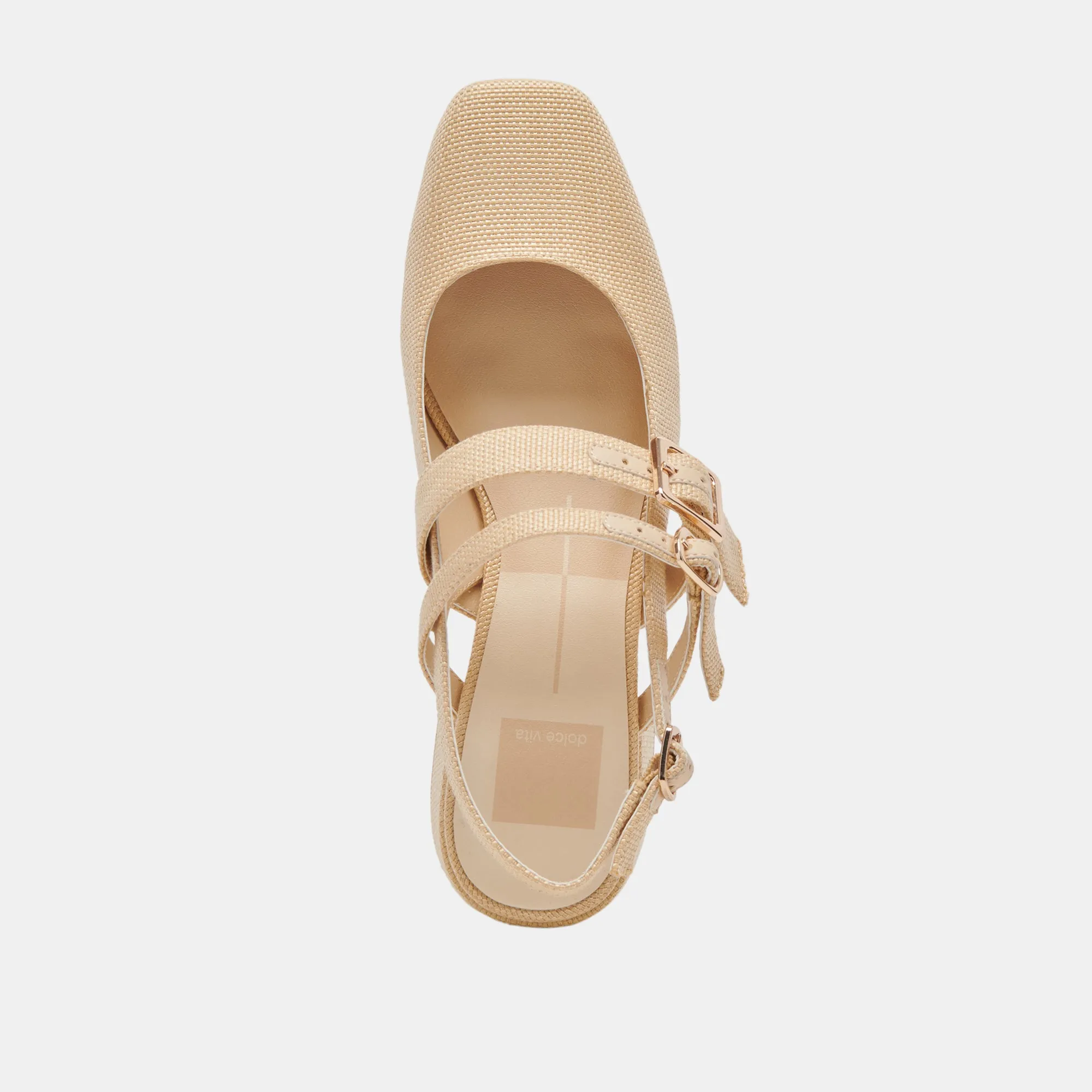 PATZY HEELS NATURAL RAFFIA