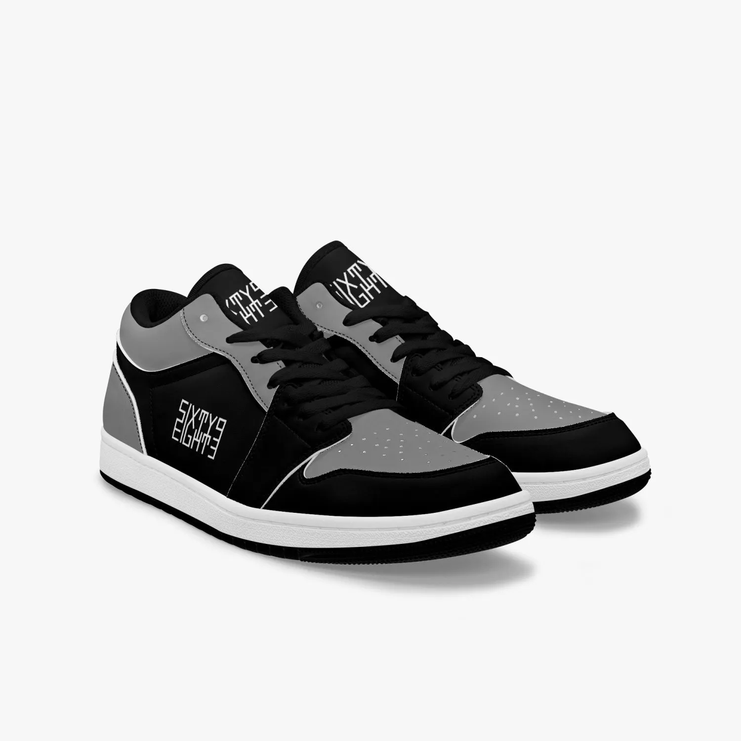 Sixty Eight 93 Logo White Black & Grey SENTLT1 Shoes