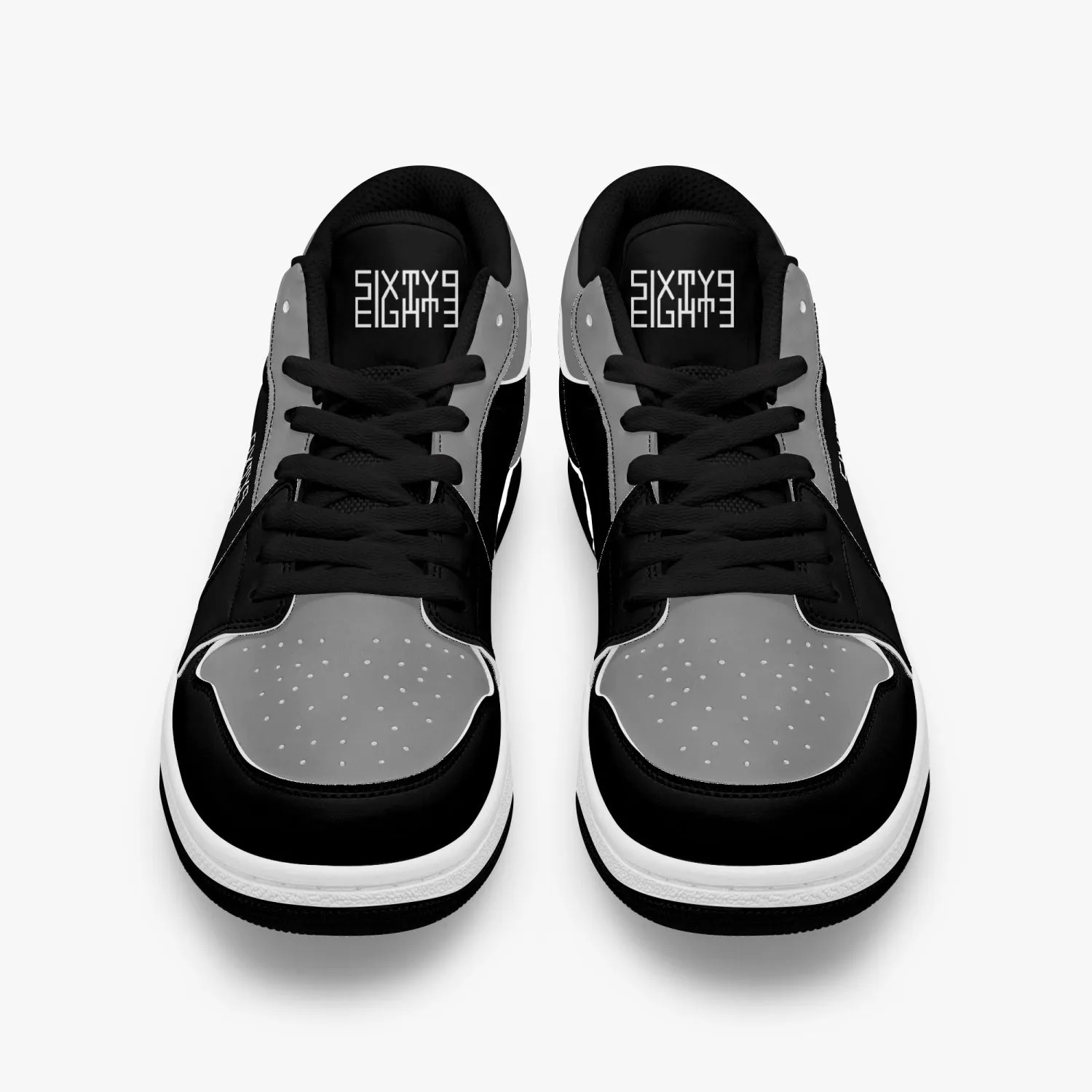 Sixty Eight 93 Logo White Black & Grey SENTLT1 Shoes