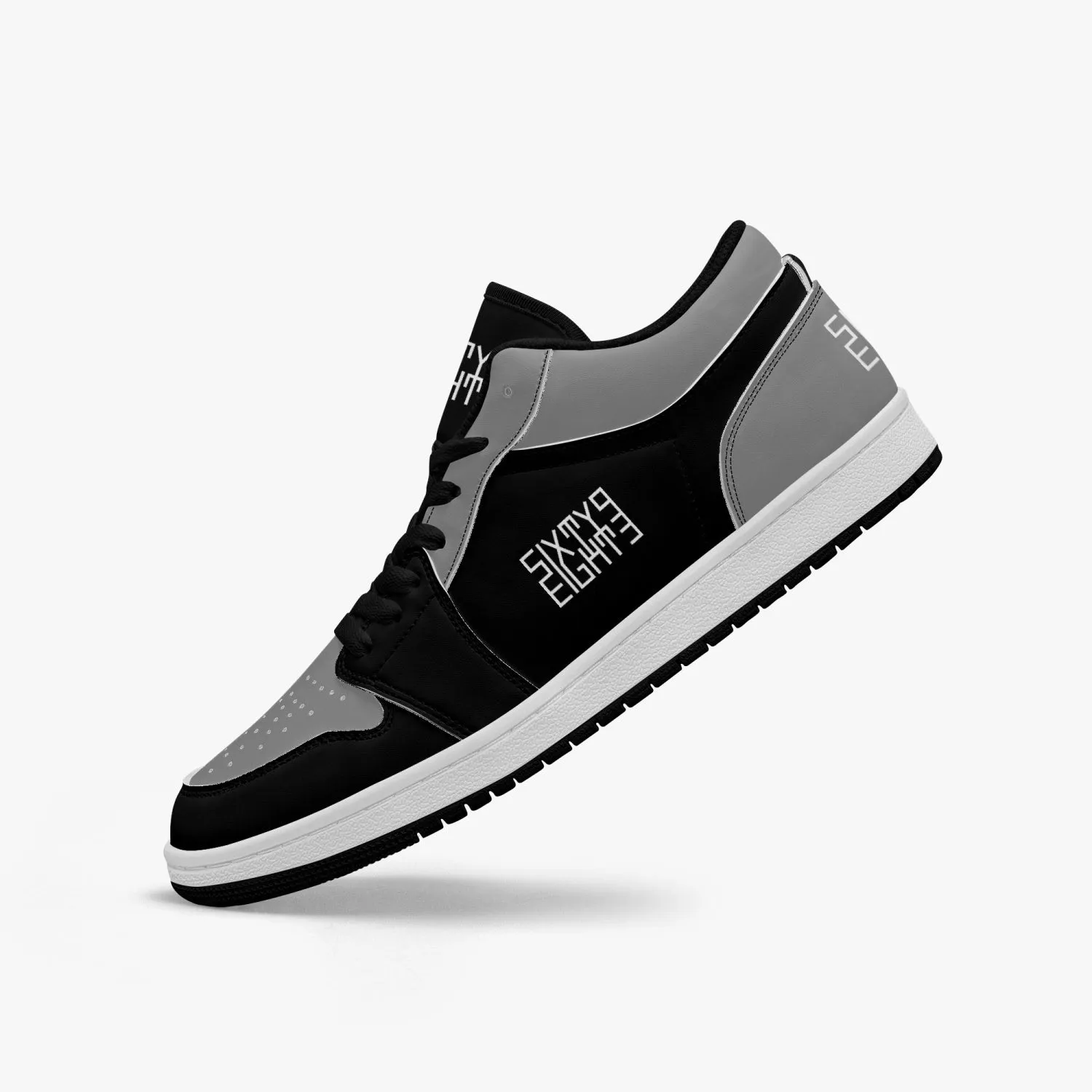 Sixty Eight 93 Logo White Black & Grey SENTLT1 Shoes