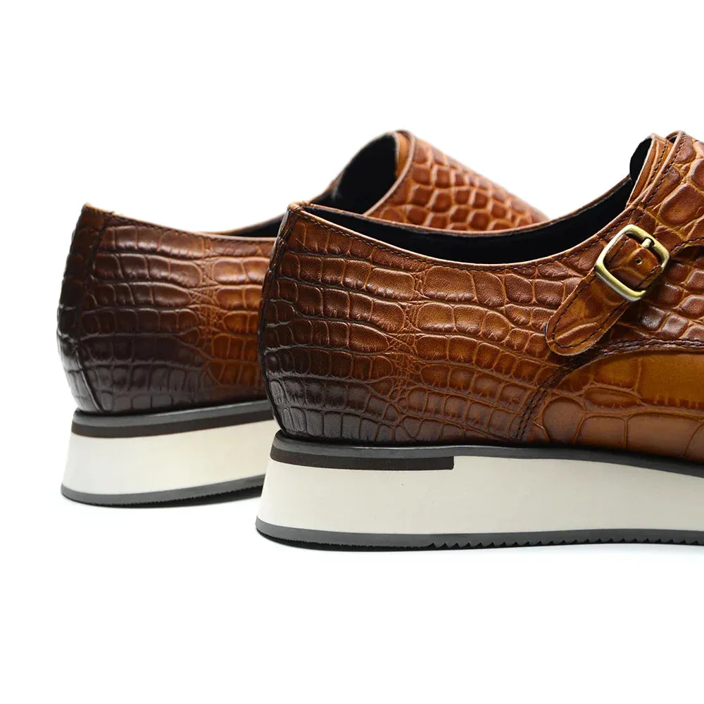 Strap Shoe Kore Double Buckle Embossed Skywalk TNV - No. 12