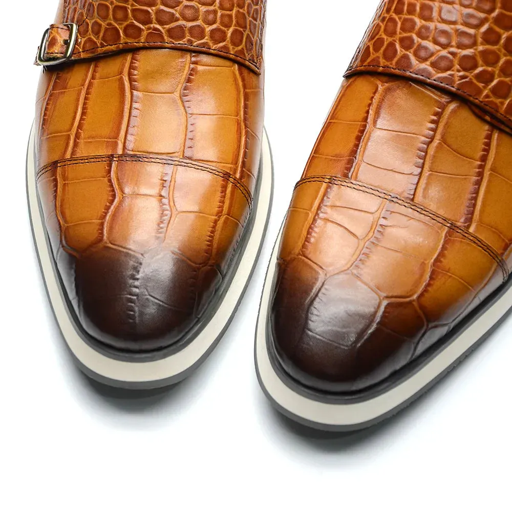 Strap Shoe Kore Double Buckle Embossed Skywalk TNV - No. 12