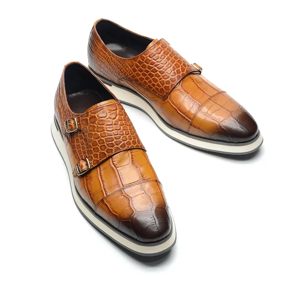 Strap Shoe Kore Double Buckle Embossed Skywalk TNV - No. 12