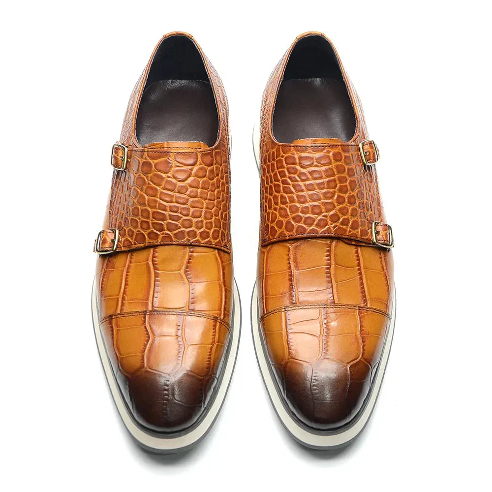 Strap Shoe Kore Double Buckle Embossed Skywalk TNV - No. 12