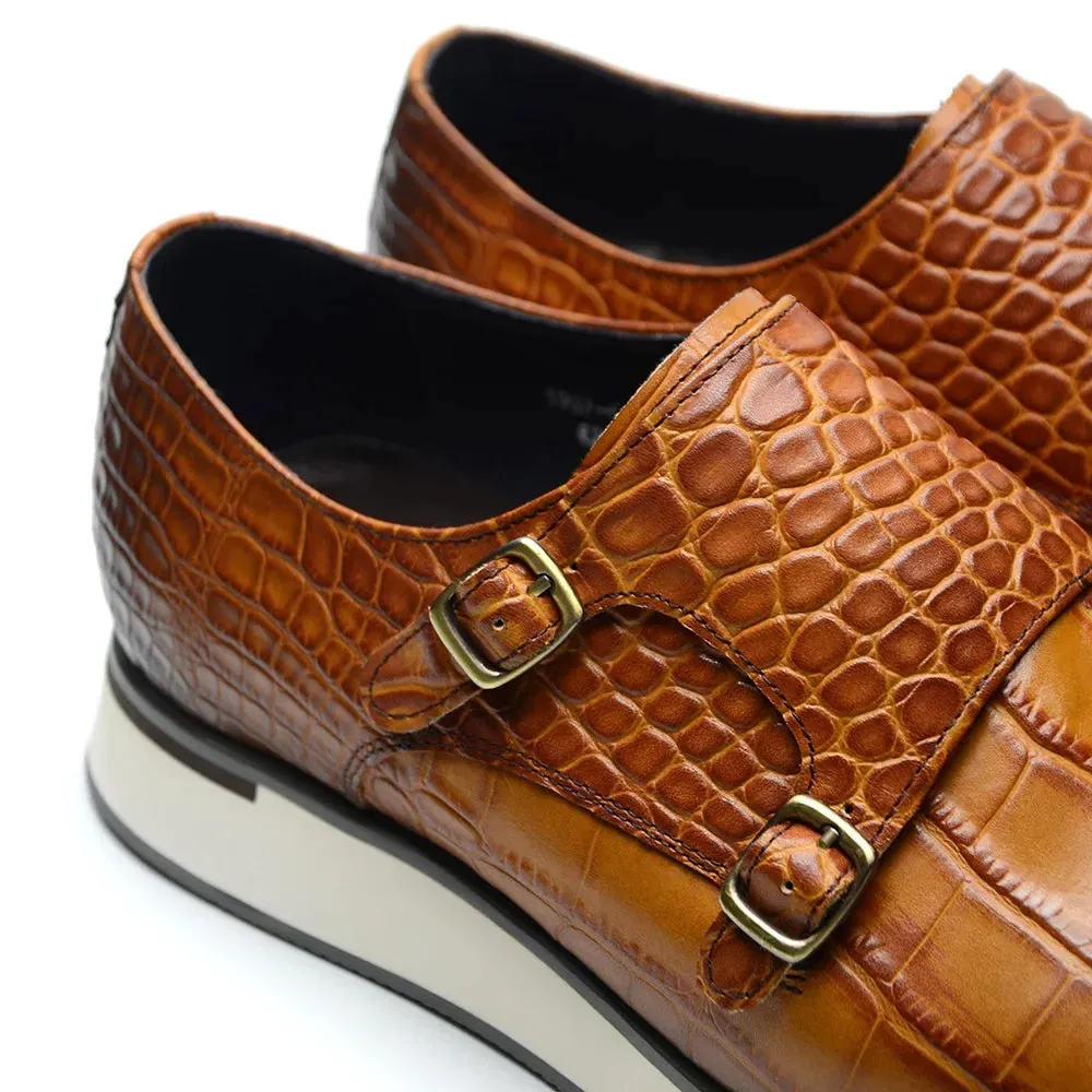 Strap Shoe Kore Double Buckle Embossed Skywalk TNV - No. 12