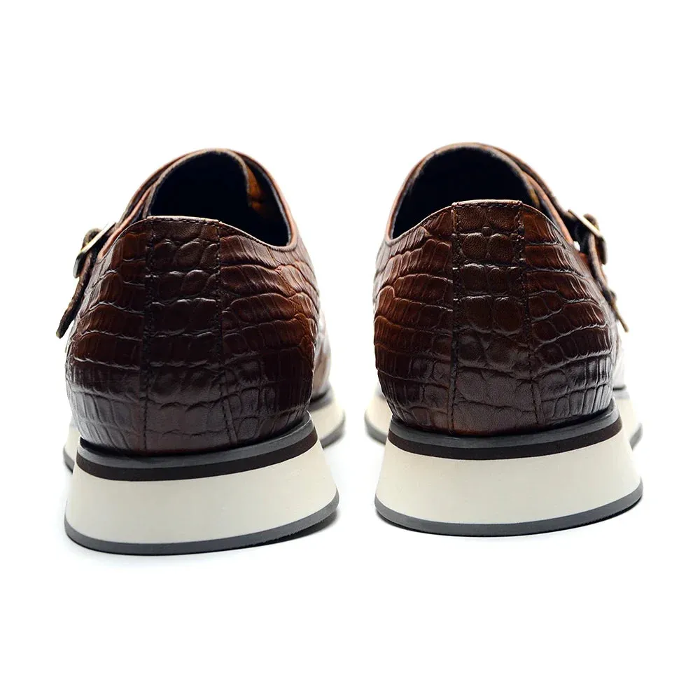 Strap Shoe Kore Double Buckle Embossed Skywalk TNV - No. 12