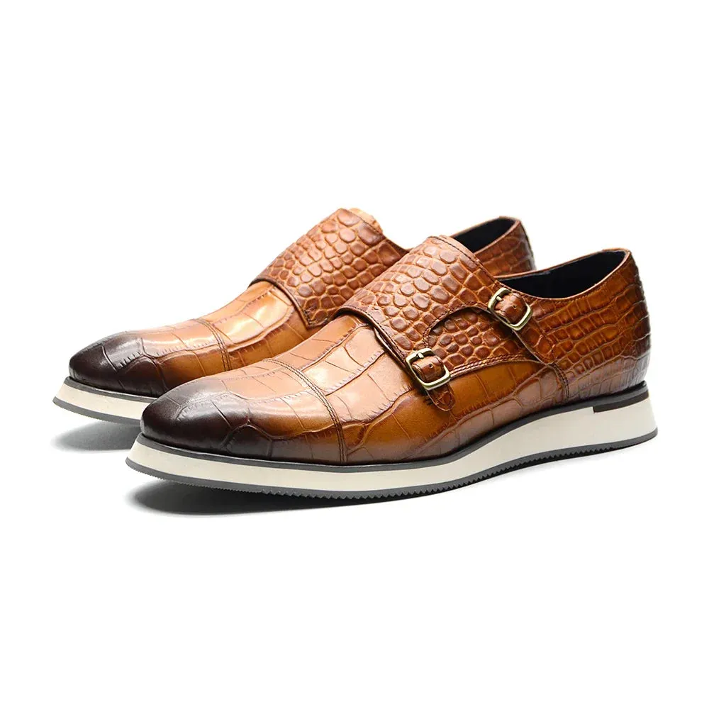 Strap Shoe Kore Double Buckle Embossed Skywalk TNV - No. 12