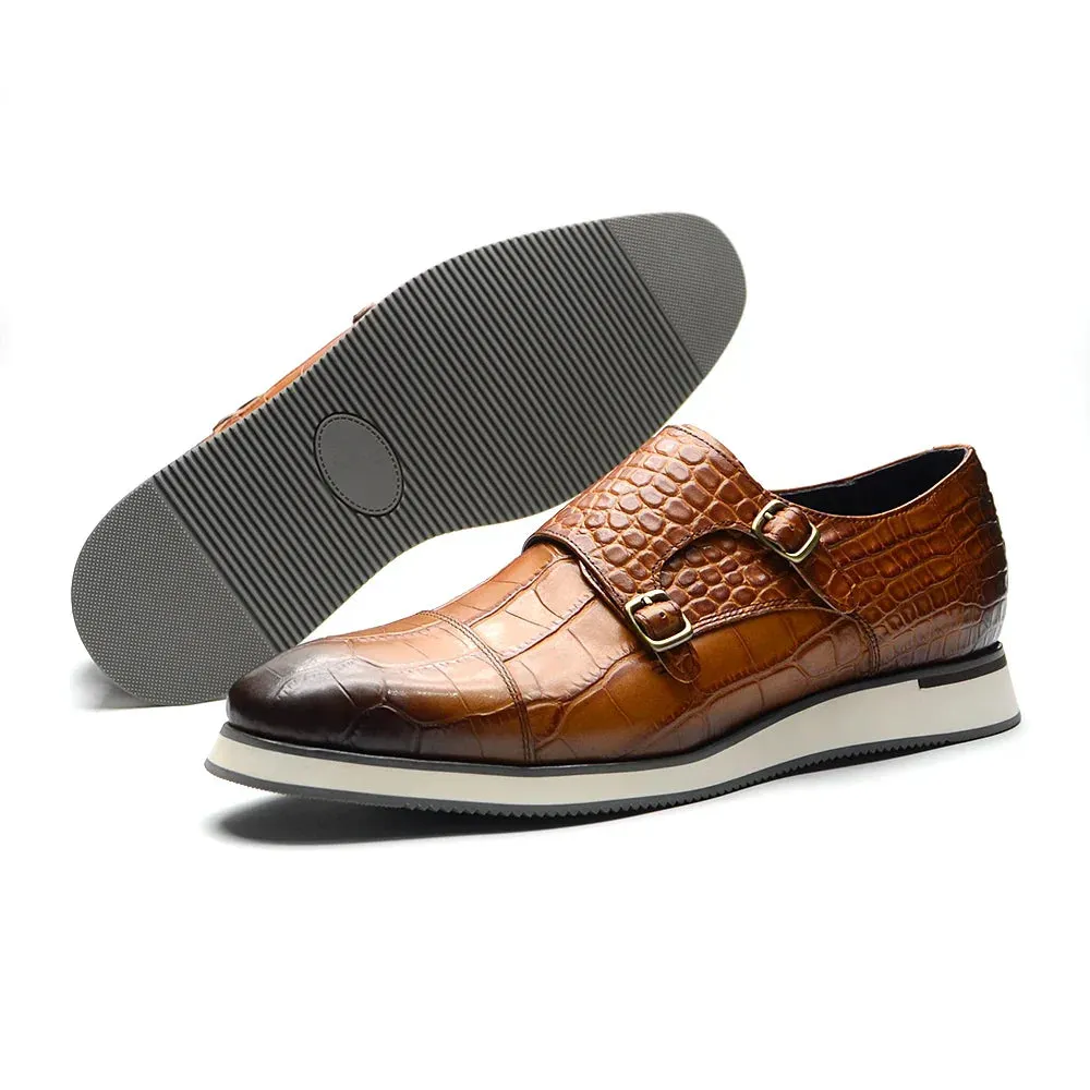 Strap Shoe Kore Double Buckle Embossed Skywalk TNV - No. 12